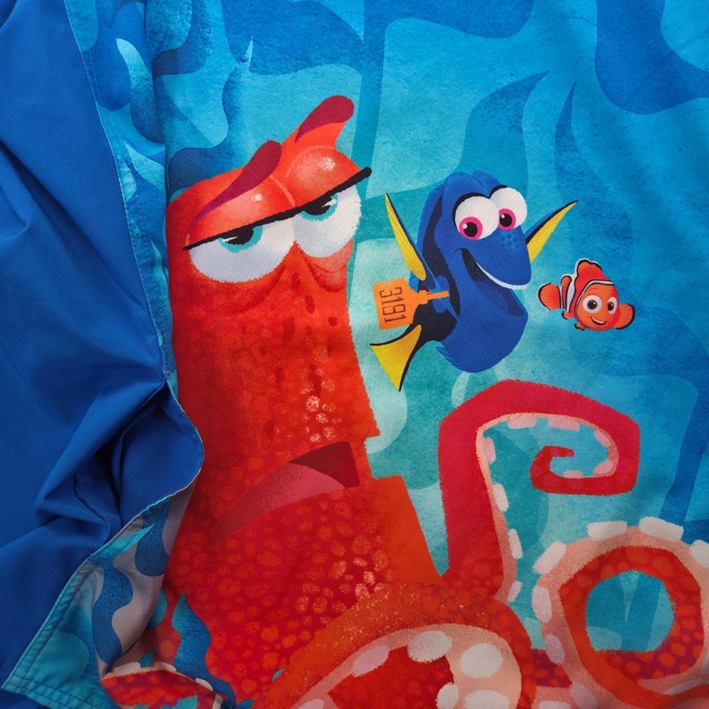 Disney Pixar Finding‎ Dory Scrub Top Womens XL Blue Nemo Hank V-Neck Medical